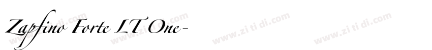 Zapfino Forte LT One字体转换